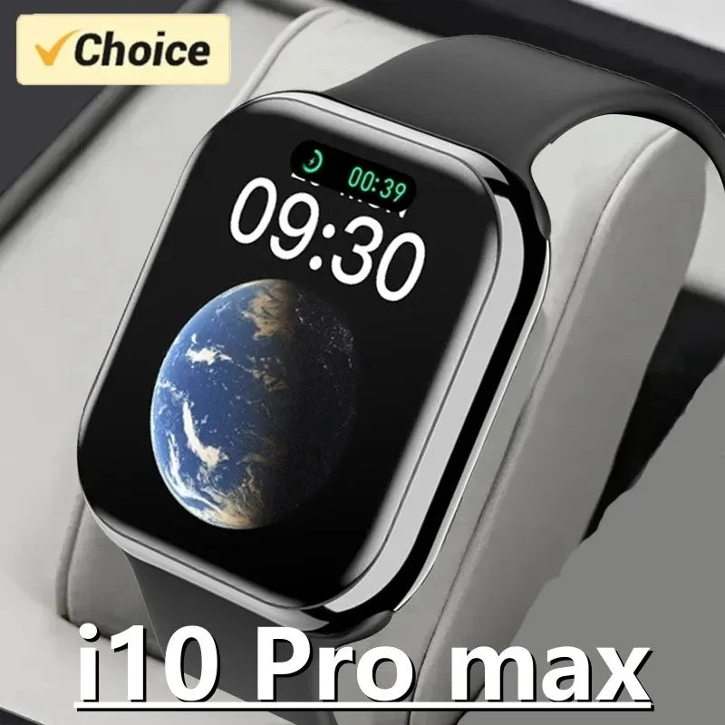 I10 Pro Max relógio inteligente para homens e mulheres, atender chamada, esporte fitness rastreador, smartwatch com mostrador personalizado, presente para a Apple Phone, Android, iOS